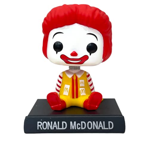 Image of AUGEN Super Hero Mc-Donald Action Figure Limited Edition Bobblehead with Mobile Holder for Car Dashboard, Office Desk & Study Table (Pack of 1)