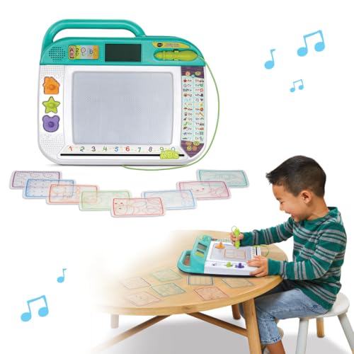 VTech - Pizarra Artística Digital Trazos y Dibujos, Pantalla LCD, Voz Interactiva, Juguete Educativo 3-8 años, Versión ESP - imagen 2