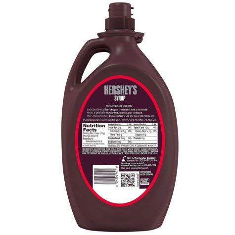 Hershey's Chocolate Syrup Bottle Quarter Module, 48-Ounce (Pack of 4)