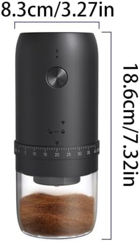 Coffee Bean Grinder Cordless Hand-crank Backup Quiet Machine - 5