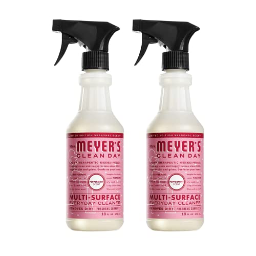 Image of Mrs. MEYER'S Clean Day Multi-Surface Cleaner, Peppermint, 16 Fl Oz. (Pack of 2)