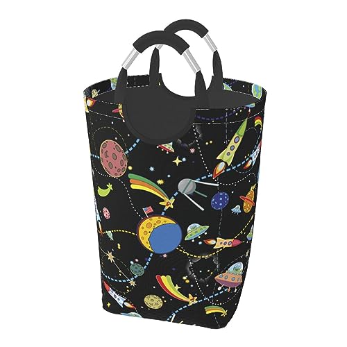 背景は黒い空間 ット ハンドル付き 洗濯かご おもちゃ 収納オーガナイザー 折りたたみ式バケツ 洗濯箱 汚れた衣類バッグ 自宅 バスルーム 寝室 寮用