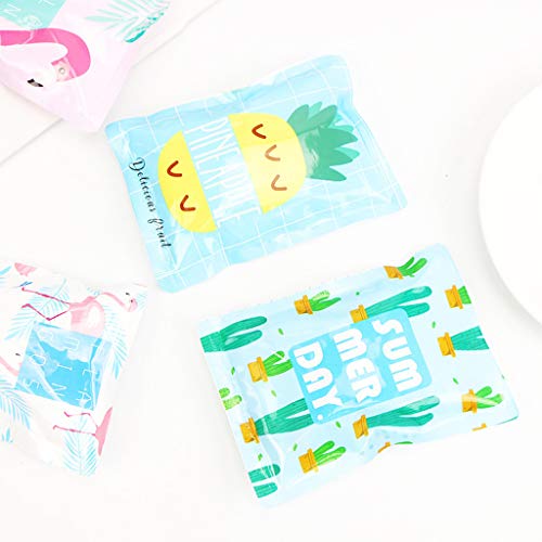 AiManSha Criativa dos desenhos animados portátil Mini reutilizável bloco de gelo gel frio Duplas Coo