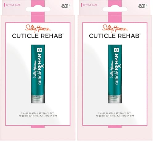Image of Sally Hansen Moisturising Cuticle Rehab Oil, for Restoring Dry Cuticles - 8.8 ml (Pack of 2)