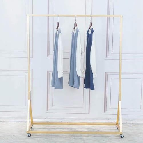 Portant à vêtements en métal pour optimiser l'espace d'une chambre moderne ou d'un studio