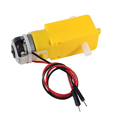 Alamscn 8Pcs Dc Gearbox Motor Tt Motor 3V 6V Dual Shaft Electric Gear Motors With 2Pin Male Connector Wire 1:48 For Arduino Smart Rc Car Robot Toys Diy Kit #TOP7