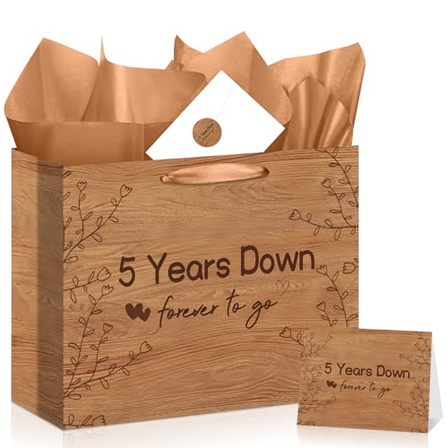 5th Anniversary Gift Bag Set