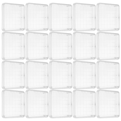 Boîtes de Pétri Carrées SHINEOFI de 20 Pièces avec Couvercle pour Culture de Laboratoire