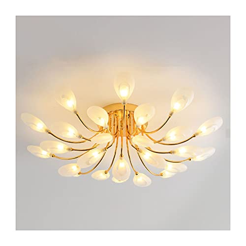 Plafonnier en cristal K9 pour entrée royale, petit lustre de plafond doré et lumineux