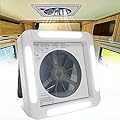 TXGJWRA Rv Air Conditionercaravan Roof Vent Fan, Rv Air Vent Ventilation,Reversible Fan 12V for Rv Motorhome,11" Electric Remote Control,A,