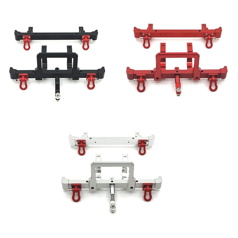 for 1/12 MN82 LC79 RC Car Parts Metal Upgrade Front and Rear Bumper Kit