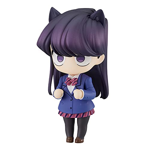 Jilijia Komi Can't Communicate - Figura de anime Komi Shoko versión Q, figura de acción de 10 cm, PVC, cabeza intercambiable, modelo de personaje móvil para decoración del hogar, regalos