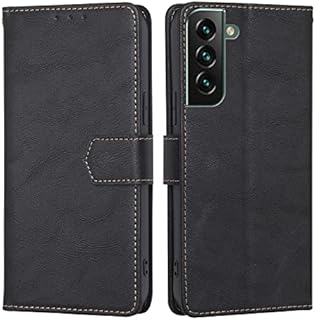 Aggoly for Samsung Galaxy S22 Plus Wallet Case, Premium Leather Flip Folio Wallet Case [Card Slots] [Kickstand] [RFID Blocking] Shockproof Cover For Samsung Galaxy S22 Plus 5G 6.6-Inch (Black)
