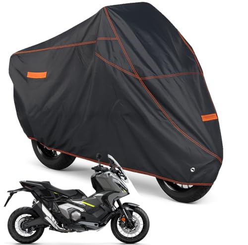 Rebeca Shop Housse de protection imperméable pour moto en PVC + coton 250G, compatible avec X-Adv 750 2017-2024, taille XXL - 246x105x127cm, protection UV 99,99 %