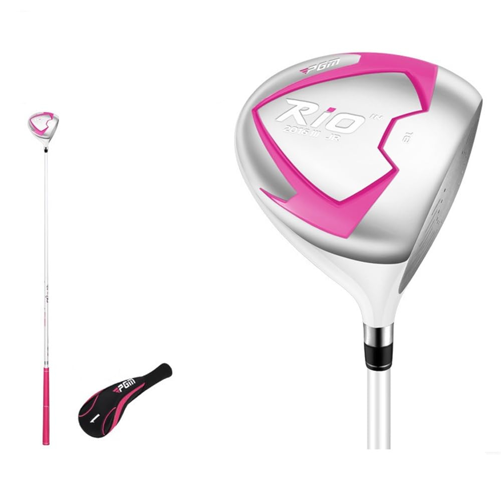 Golf Clubs Kids Large Volume #1 Wood Golf Drivers Carbon Shaft Right Hand Junior Boys Girls Golf Club Wood with Headcover (Pink,Age 6-8) โ image 1