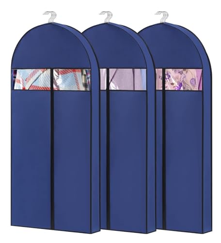 Clothes Cover 3pcs Garment Bags with 4