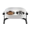 ALL FOR PAWS 3 In 1 Elevated Double Dinner, (56x30x20CM),Raised Pet Bowls for Cats and Dogs Adjustable Elevated Feeder Bowls, Good for Pets'Digestion and Joints (M)