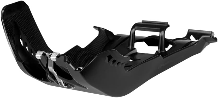 Polisport Motocross Motorcycles (MX) Fortress Skid Plate for Beta RR 250/300 (2020-2024) Dirt Bikes - OEM Quality, Flexible, Durable & Perfect Fit - Black