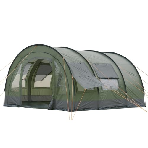 CampFeuer Zelt Relax6 für 6 Personen | 5000 mm Wassersäule | Oliv/Grau |...