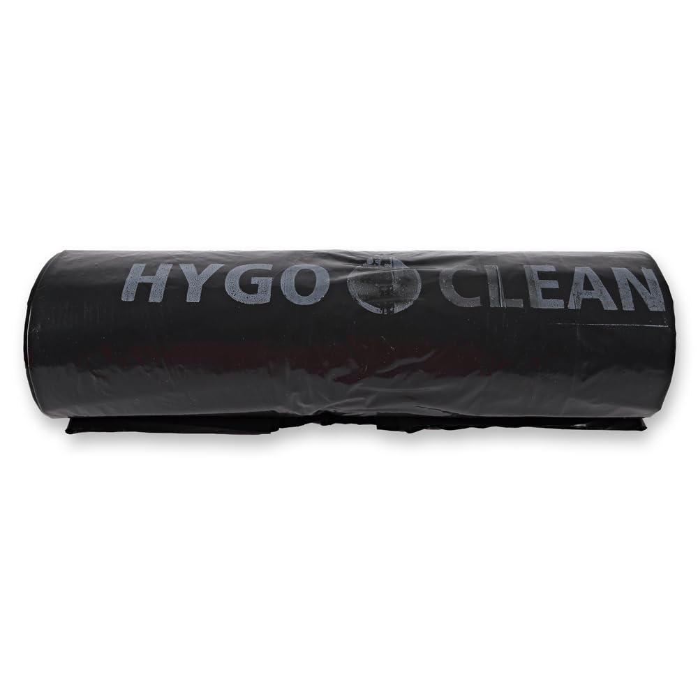 HygoClean Müllsäcke, 240 l, schwarz | LDPE, Rolle, 100 Stück, Müllbeutel, Mülltüte