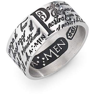 Thierry Mugler Anello Uomo Gioielli Amen Preghiera...
