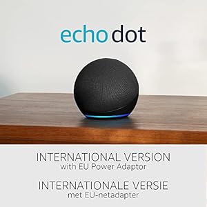 Geheel nieuwe Echo Dot (5e generatie, 2022-release) Internationale versie | Slimme luidspreker met Alexa | Antraciet…