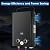 Tankless Water Heater Propane, 1.58GPM 5L Portable Instant Hot Water Heater, Outdoor Use for RV, Camper Van, Camping Trailer, Cabin, Barn, Pool, Black