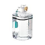 ワークアウトウォーターボトル - 漏れ防止ウォーターボトル スクエア、0.6ガロン/2.2L モチベーションスポーツウォーターボトル、ジム水分補給ジャグ、毎日の水分補給用蓋付きウォーターボトル |ドリンク用ボトル、ジム用