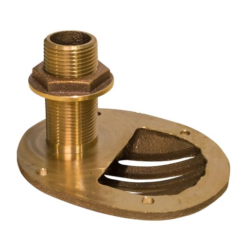 GROCO 1-1/2 Bronze Combo Scoop Thru-Hull w/Nut