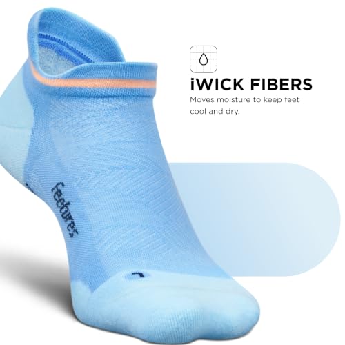 Image of Feetures Elite Max Cushion No Show Tab - Running Socks for Men & Women, Athletic Compression Socks, Moisture Wicking