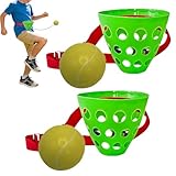 Juego del Tetherball con barra y pelota – Juguete elástico con cinturón ajustable – Actividad de bolas parpadeantes para fiestas – Para familia, eventos