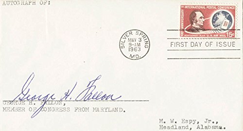 George H. Fallon - First Day Cover Signed
