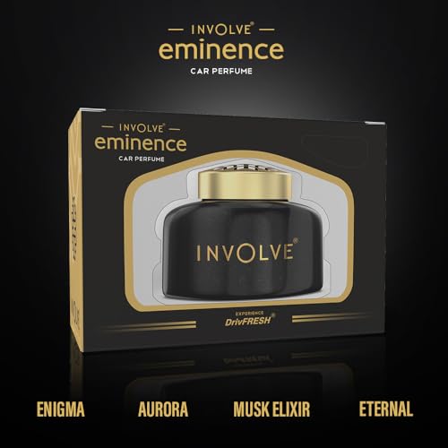 Image of Involve Eminence Enigma Organic Car Perfume with DrivFRESH - Fiber Air Freshener - IEM01 - 45 gm | Car Fresheners | Car Dashboard Decoration Items