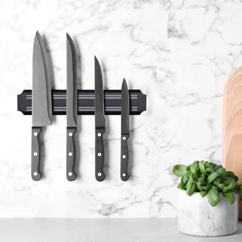 3 Pezzi Barra Magnetica per Coltelli, 19cm Supporto Magnetico per Coltelli, Portacoltelli Magnetico in Acciaio Inox, Strisce Magnetiche per Coltelli per Cucina, Ufficio, Sala Attrezzi - immagine 5
