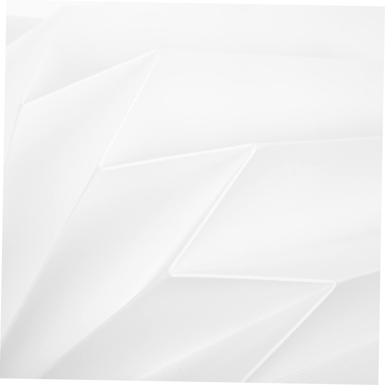 Paralume In Carta Pieghevole Bianco Quadrato – Origami 30,5x30,5x27 Cm, Per Soffitto E Parete, Luce Diffusa