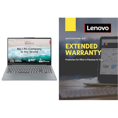 Image of Lenovo Ideapad Slim 3 AMD Ryzen 5 7520U 15.6 inch (39.6cm) FHD Laptop (8Gb /512Gb SSD /Win 11 /Office 2021 /1 Year Warranty 2 Year Extended Warranty with Onsite Service (5WS0K75664)