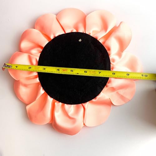 Image of Heyiwell Large Satin Fabric flower for Brooch Pin Wedding Party Dance Dress Suit Clothes Head Hair Accessories DIY Decor 9.45 inchInch