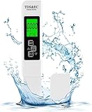 SPORWAY 3Pcs Medidor de PH: Medidor Cloro y Ph Piscinas de Agua 4 en 1, Medidor TDS/EC para Agua Potable, Probador de Calidad del Agua Digital LCD para Agua Potable, Piscina, Acuario, Estanque
