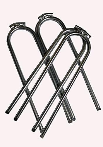 ZhenT 4Pcs Extra-Large 12â€™â€™x3.3â€™â€™x0.37''Outdoor Trampoline Safety Ground Anchor Galvanized Steel Wind Stakes