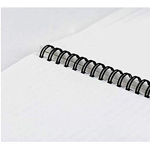 Image of DI-KRAFT Handcrafted Hard Cover Unruled Paper Wiro Bound Printed Journal Diary Notebooks for Girls and Boys Spiral Wire Binding Memo Notepads (160 Pages, A5)