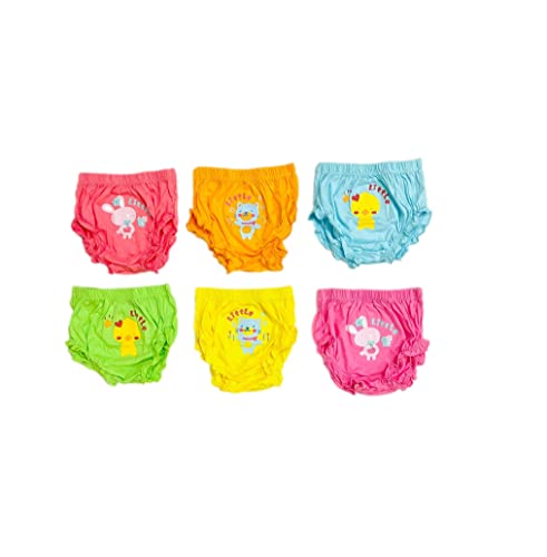 Image of heartbury Cute and Colorful Baby Girls Frill Panties 100% Organic Cotton Underwear /Rompers /Briefs /Panty /Bloomers
