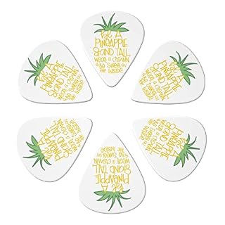 ASDTEHCY Lot de 6 médiators en celluloïd pour guitare électrique, basse ou ukulélé - Les Beatles, Paul McCartney, John Lennon, RIngo Starr, George Harrison ASDTEHCY Lot de 6 médiators en celluloïd pour guitare électrique, basse ou ukulélé – Image 2
