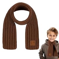 Abeillo Warm Kids Winter Knit Scarves Soft Knitted Neck Warmer Scarf Warm Scarves Wrap for Boys Girls
