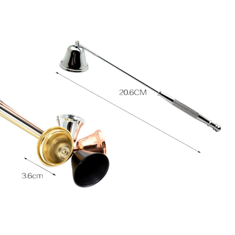 Éteignoir à Bougie En Acier Inoxydable Noir - Long Manche, Design Vintage, Pour éteindre Sans Fumée Ni Odeur