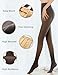 Bontierie Women Fleece Lined Tights High Waisted Thermal Pantyhose Leggings Warm Thick Thermal Tights for Winter