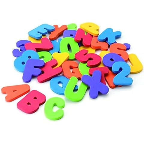 JKG® FOAM BATH LETTERS AND NUMBERS - Alphabet Letters And Numbers For Children | EVA Foam Letters For Bathtime | Soft Toy Baby Stuff, Baby Bath Foam Toys | Bathtub Learning Letters & Numbers For Kids Cover