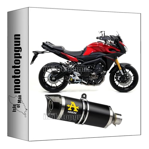 Tubo de escape Arrow Thunder negro para Yamaha Tracer 900 GT 2018-2020