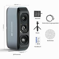 3DMakerpro Moose 3D-Scanner (Premium Kit), 24-Bit Farbe, 0,03 mm Präzision, Handscanner mit Drehteller & Stativ, AI-Tracking, Blue Light, Anti-Shake, Kompatibel mit Windows/macOS – Ansicht 9