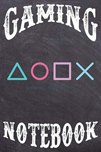 Gaming Notebook: Gamer Journal / Wide Ruled Paper / 6x9 / 200 Pages / Playstation Controller Design