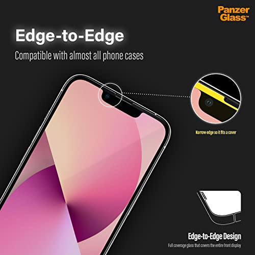 PanzerGlass™ Screen Protector for iPhone 13 mini Case Friendly, Black - Image 2